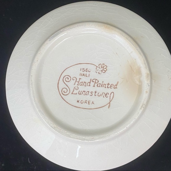 Vntg Sugar & Creamer Set 1580 Bali Lunastone Korea - Picture 14 of 16